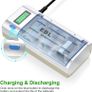 EBL Universal LCD Display Battery Charger with Discharge Function for AA, AAA, C, D Ni-MH Ni-CD Image 6