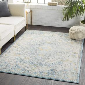 Vintage Rug - Area Rugs Living Room, Bedroom, Kitchen - Traditional Oriental Coloured Boho Rug, Easy Care Medium Pile - Large Rug 120 x 170 cm (FREE POSTAGE)