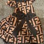 Girls Fendi inspired dress Image 2