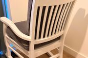 White Rocking Chair with Cushions