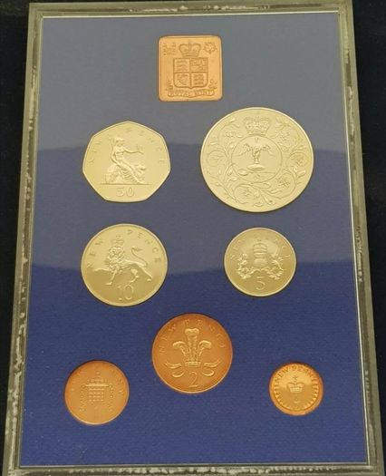 1977 Proof Set Coinage Of Great Britain & N Ireland Silver Jubilee