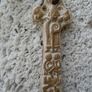 Handmade Stoneware cross, Necklace, Pendant, Ornament, Aherla stone Image 2