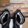 Brand New Ladies Black Ankle Boots With Letter Print, size 39 Image 8