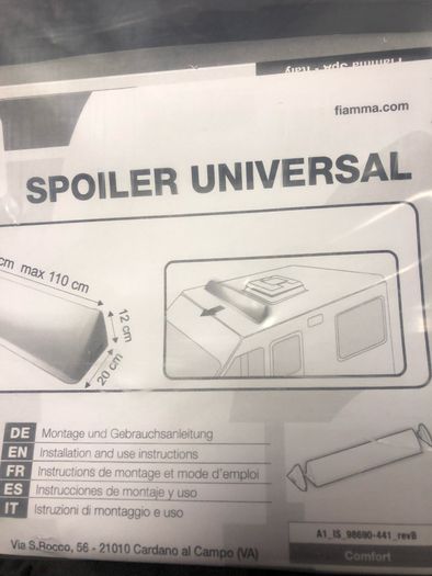 Fiamma Universal Roof Spoiler