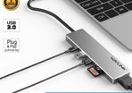 Wavlink USB-C Travel Universal Mini Dock USB Hub & HDMI UHD/4K@30Hz & TF/SD Card Reader & PD Power Adapter (UHP3407) (Brand New/Warranty)