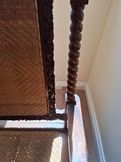 Hand Carved highly ornate Hardwood Rocking chair
