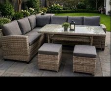 Cushions for rattan corner suite