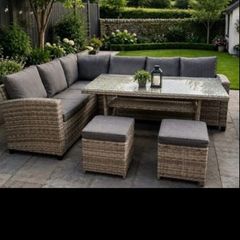 Cushions for rattan corner suite