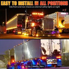 12 LED Side Marker  Truck  10 Pack