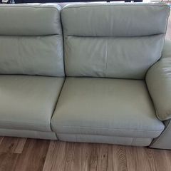 3.5 seater electric leather sofa