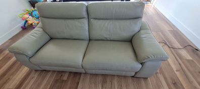 3.5 seater electric leather sofa