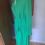 Stunning Michelle Keegan Green Dress with Pleated Skirt 12 Image 5