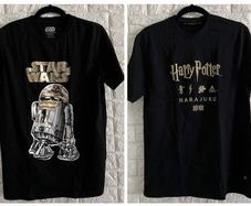 Bundle of Star Wars and Harry Potter T-shirts Size 16 years