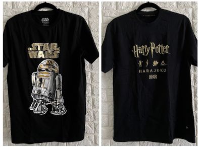 Bundle of Star Wars and Harry Potter T-shirts Size 16 years