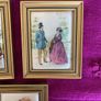 3 Miniature Vintage Framed Silk Print (from C. P. Productions N. I.) Image 3