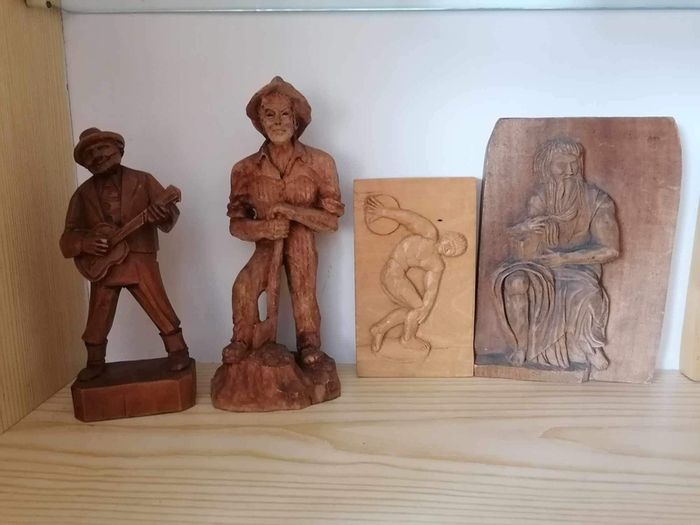Hand made craft Carved Wooden Sculpture