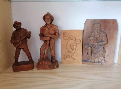 Hand made craft Carved Wooden Sculpture