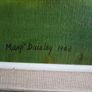 Original Mary Daisley Oil Painting 1982 English Country House Horses Large Framed Image 4