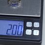 Vintage Fully Hallmarked Birmingham 9ct Gold Blue Gemstone and Diamond Ring Size 49.5 Image 6