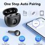 2025 New Bluetooth Earphones with 4 ENC Noise Cancelling Mic, Bass Boost 87%, 50H Ear phones with IP6 Waterproof-A10bBlack Image 3