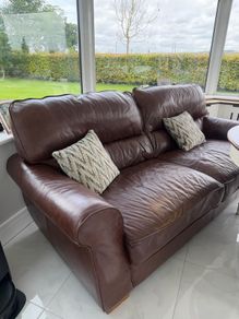 Boletelli Butterscotch Leather 3 Seater Sofa