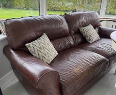 Boletelli Butterscotch Leather 3 Seater Sofa