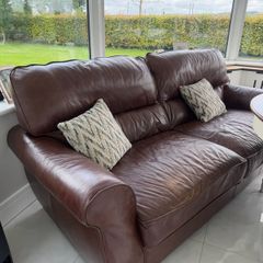Boletelli Butterscotch Leather 3 Seater Sofa