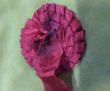 Small Vintage Confirmation Rosette