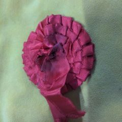 Small Vintage Confirmation Rosette