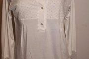 BNWT Jeremi lingerie long sleeve cream top with lace size L UK12 EU40 Postage included