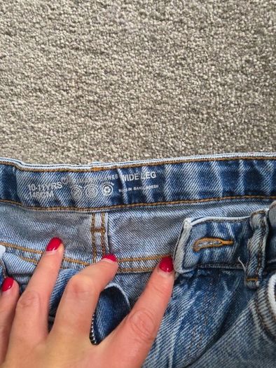 Wide Leg Girls Jeans
