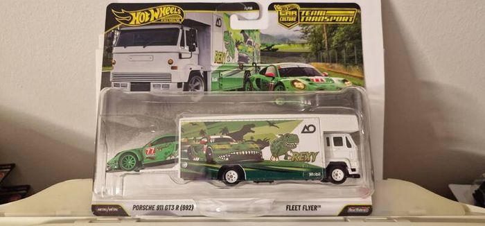 Hot Wheels Team Transport Porsche Rexy/ Porsche 911gt3 R / Fleet Flyer - price drop