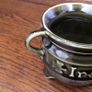 A Pair of Vintage Dark green ireland Decorative cauldron pots Image 6