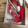 High  heels Marian red diamante buckle Image 5