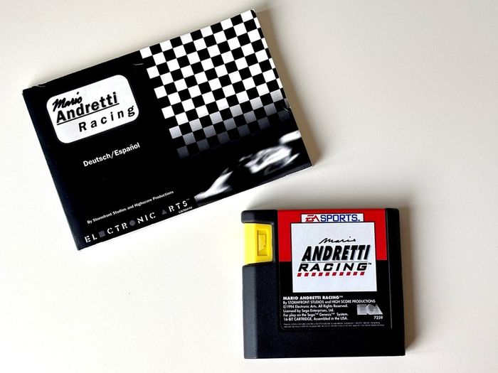 Mario Andretti Racing for Sega Mega Drive - Boxed and Minty