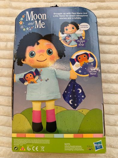 Moon and Me Goodnight Pepi Nana Talking Plush Doll Toy Cbeebies Hasbro approx. 38 cm. Please see photos