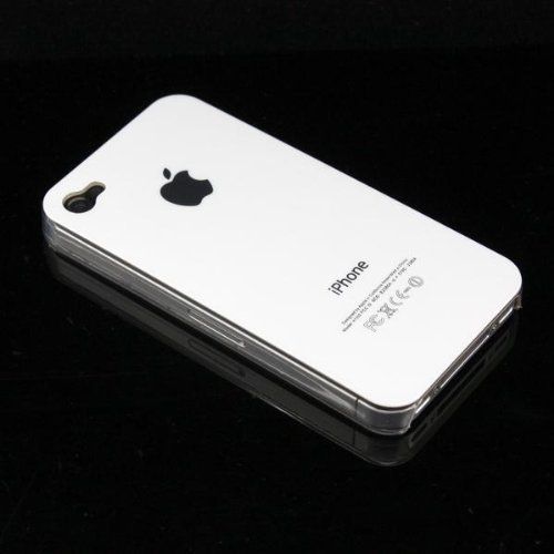 White Hard Case For Apple iPhone 4 / 4S + Screen Protector