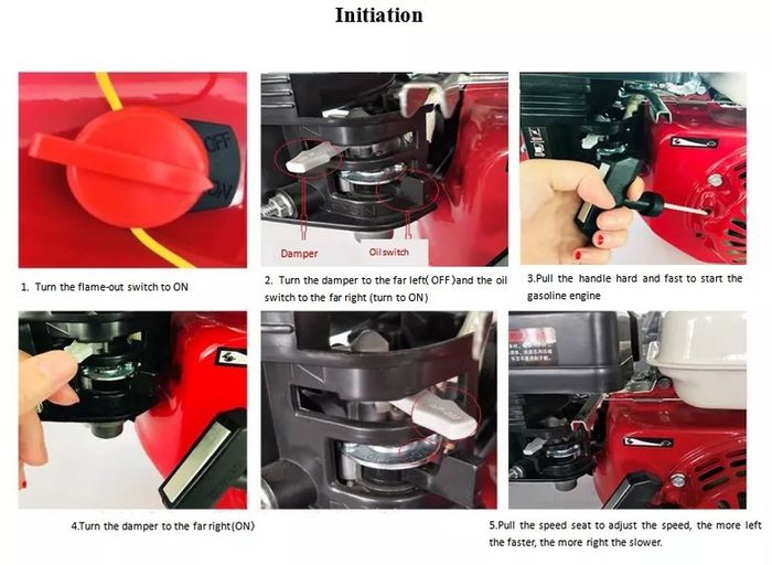 4 Stroke Engines Petrol Gasoline Engine 1 Cylinder Air Cooling 7.5HP