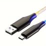 66W RGB USB Type-C Fast Charging Cable Samsung S23/S22/S21 Xiaomi Huawei OnePlus OPPO Free viewing Image 7
