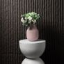 PU Stone Wall Panel Ribbed Surface Grey 120x60cm Image 3