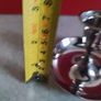 SET OF 2  Silver METAL Chamber Candlestick Candle Holder. Image 3