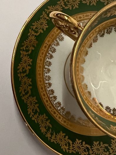 Vintage Giraud Limoges pedestal Cup & Saucer PRICE DROP