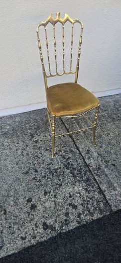 Vintage 1960 Italian Brass Chair