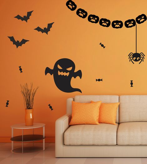Wall Stickers for Halloween, Wall Decals for Halloween, Set for Halloween