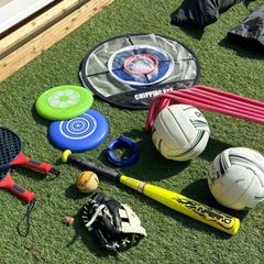 Various sports items