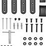 TV Wall Bracket for 26-55 inch(66cm-140cm) TVs, Swivels Tilts TV Wall Mount for Flat & Curved TV, VESA 100x100mm to 400x400mm, holds up to 36kg, Black Image 7