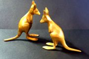 Pair Of Vintage Brass Kangaroo's (Bookends)