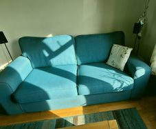 Sea blue sofa, used, in good condition