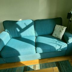 Sea blue sofa, used, in good condition