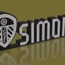 Leeds United personalised Name Plaque Image 2